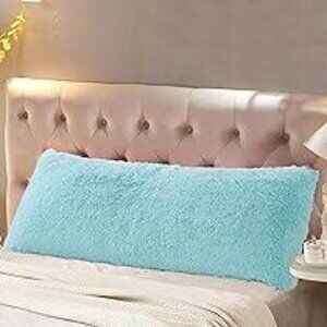 Panku Long Hair PV Body Pillow Cover/Case 20"x20" with Hidden Zipper Closure